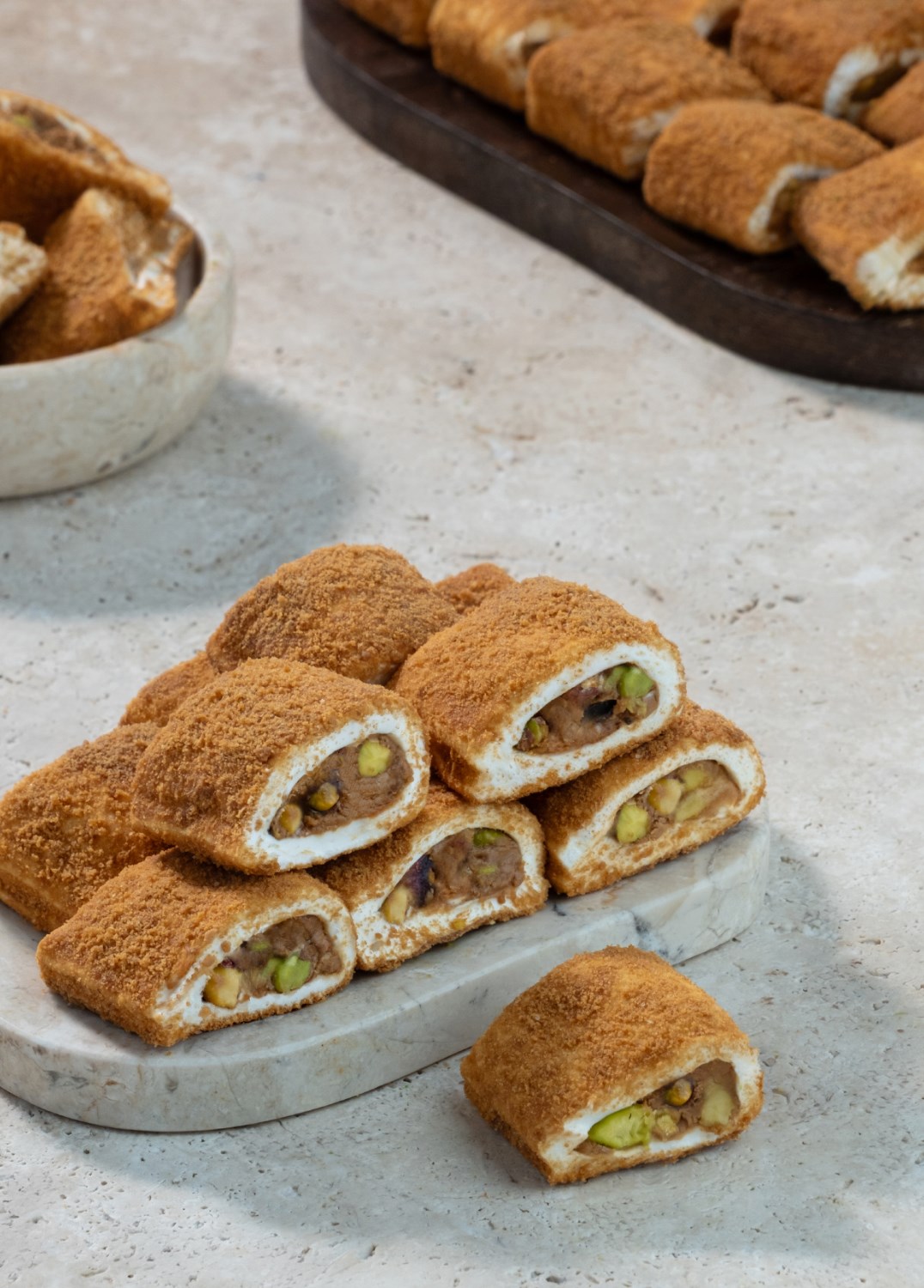 BROWNİLİ ANTEP FISTIKLI SARMA LOKUM